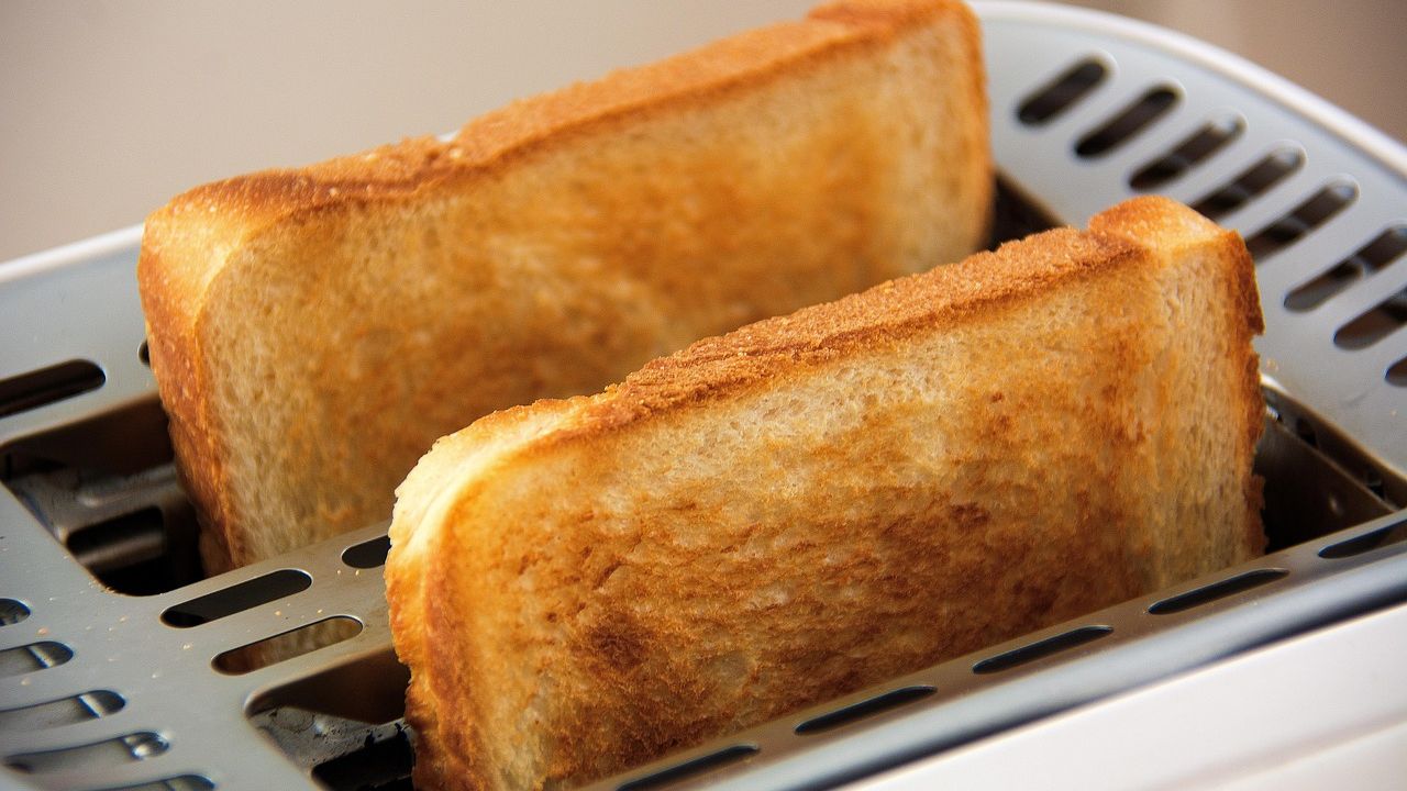 Toaster mit zwei Toastscheiben